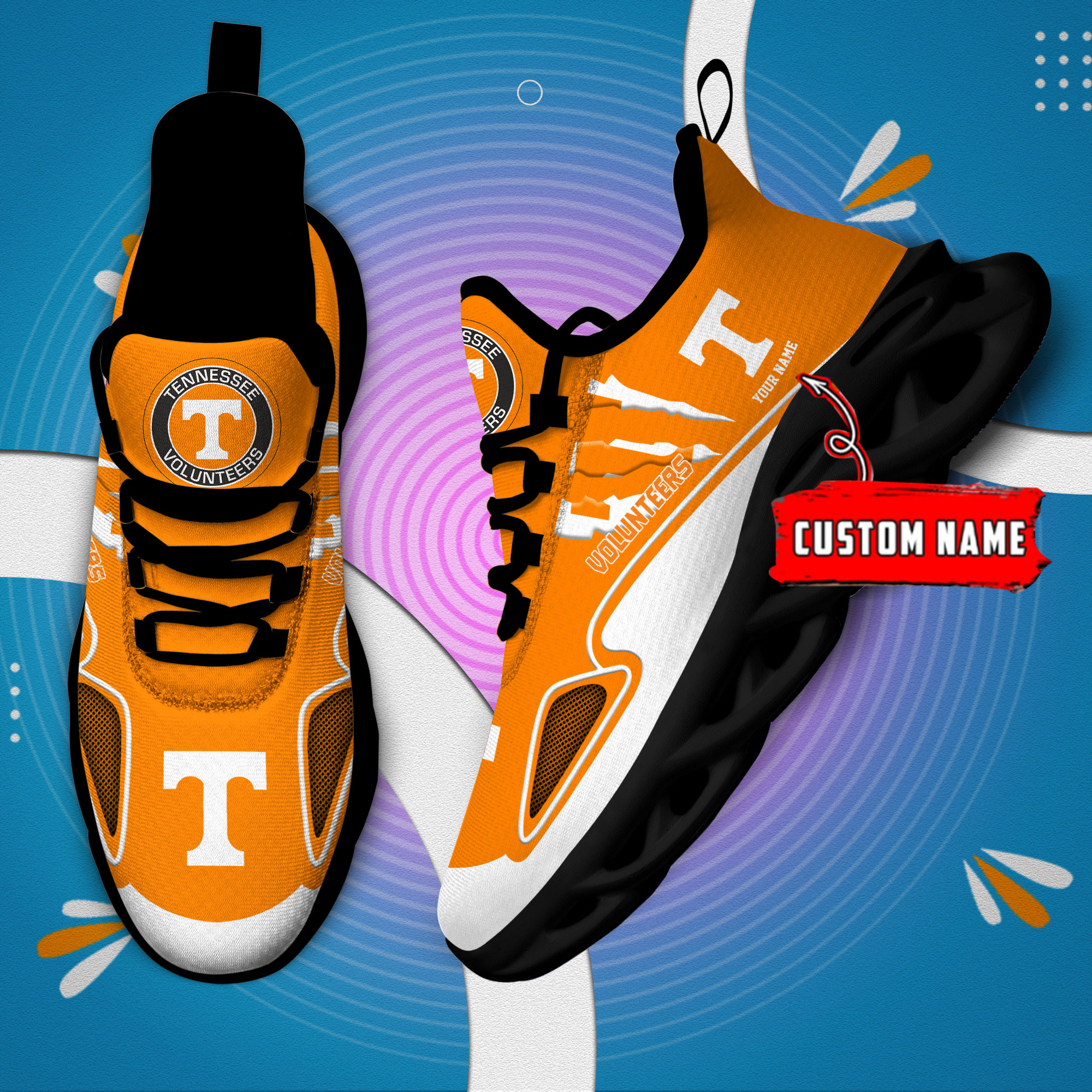 Tennessee Volunteers Max Soul Shoes - Famjoys Tennessee Volunteers Max Soul Shoes - Famjoys