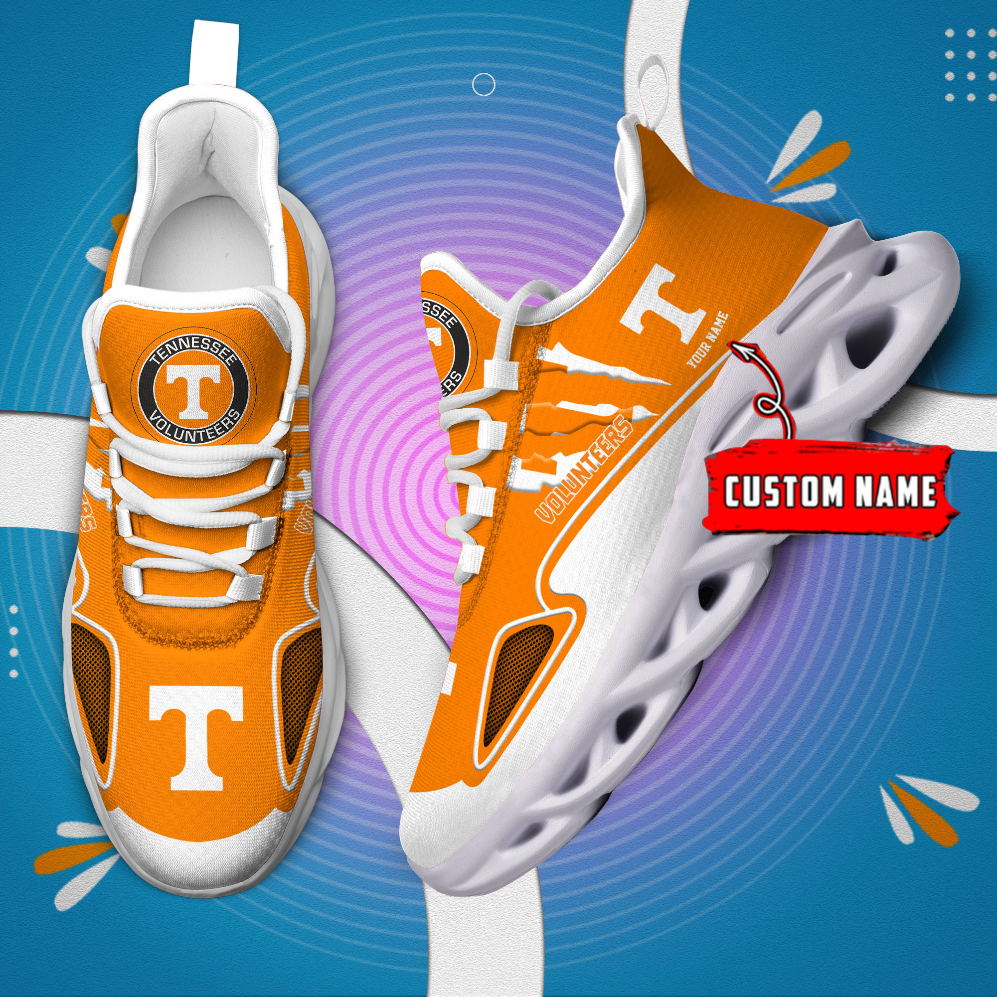 Tennessee Volunteers Max Soul Shoes - Famjoys Tennessee Volunteers Max Soul Shoes - Famjoys