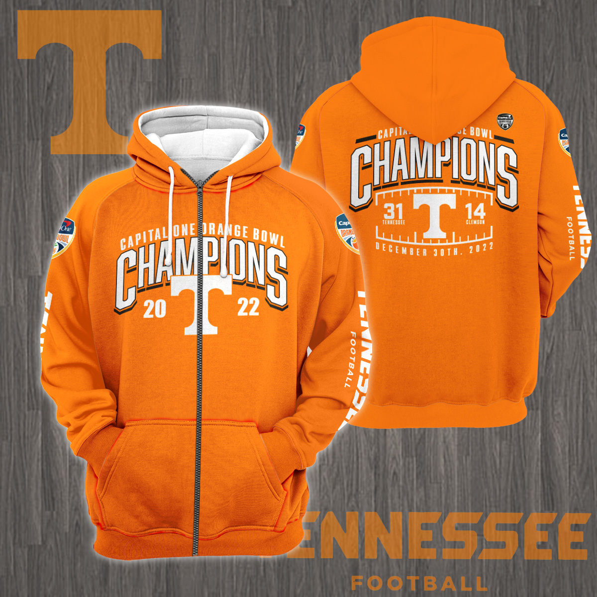 Tennessee Volunteers Orange Bowl 2022 Champions Shirt - Famjoys Tennessee Volunteers Orange Bowl 2022 Champions Shirt - Famjoys