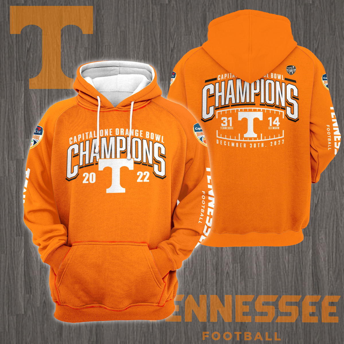 Tennessee Volunteers Orange Bowl 2022 Champions Shirt - Famjoys Tennessee Volunteers Orange Bowl 2022 Champions Shirt - Famjoys