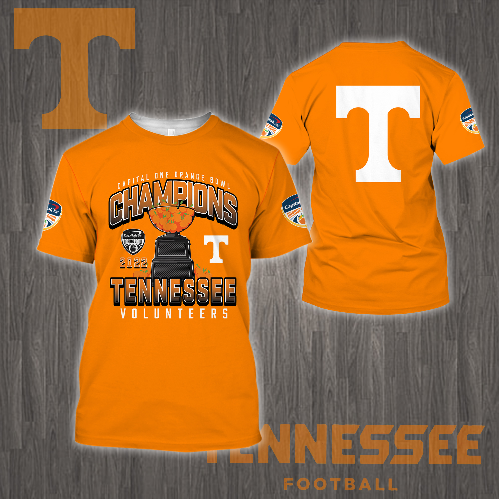 Tennessee Volunteers Orange Bowl 2022 Champions Shirt - Famjoys Tennessee Volunteers Orange Bowl 2022 Champions Shirt - Famjoys