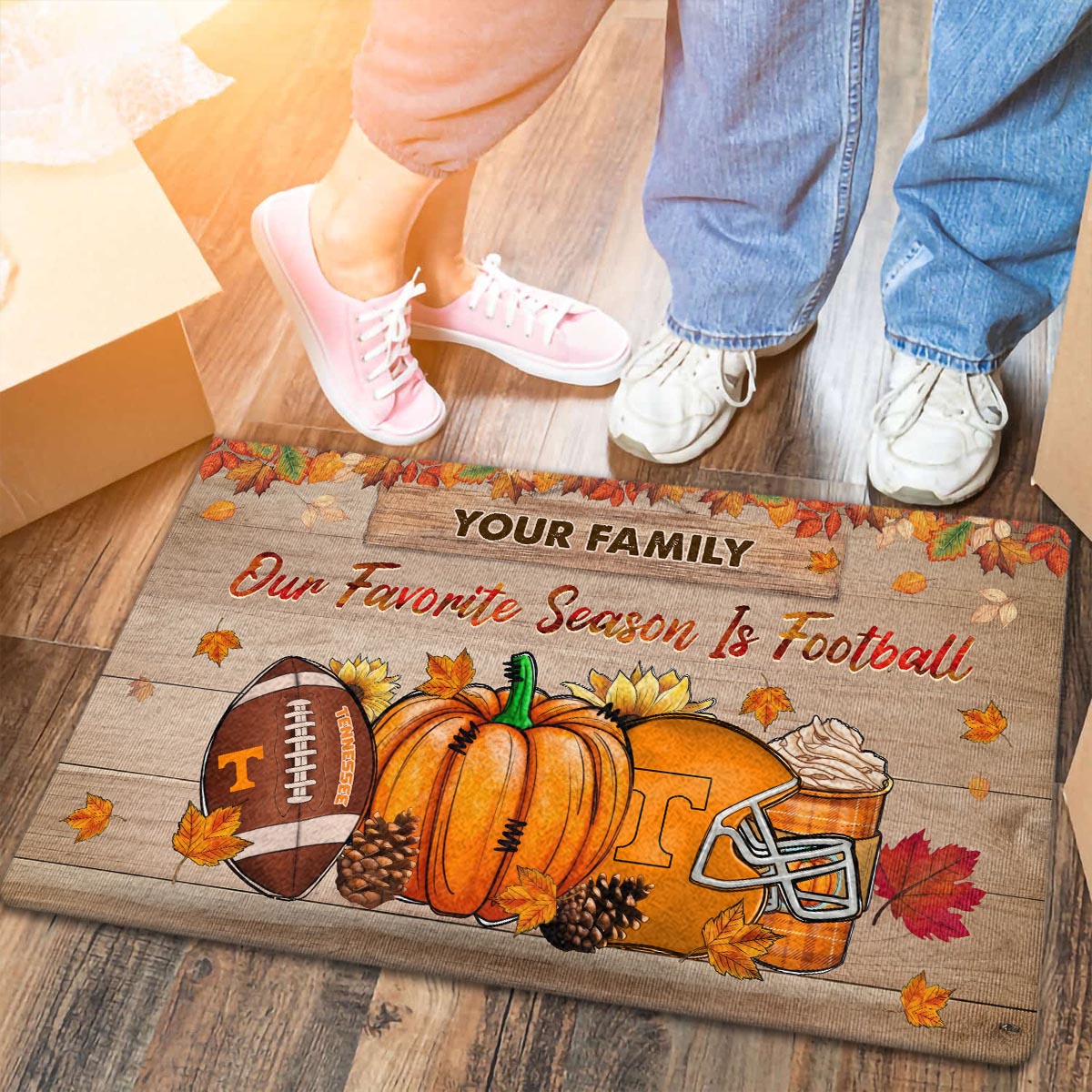 Tennessee Volunteers Our Favorite Season is Football Doormat - Famjoys Tennessee Volunteers Our Favorite Season is Football Doormat - Famjoys