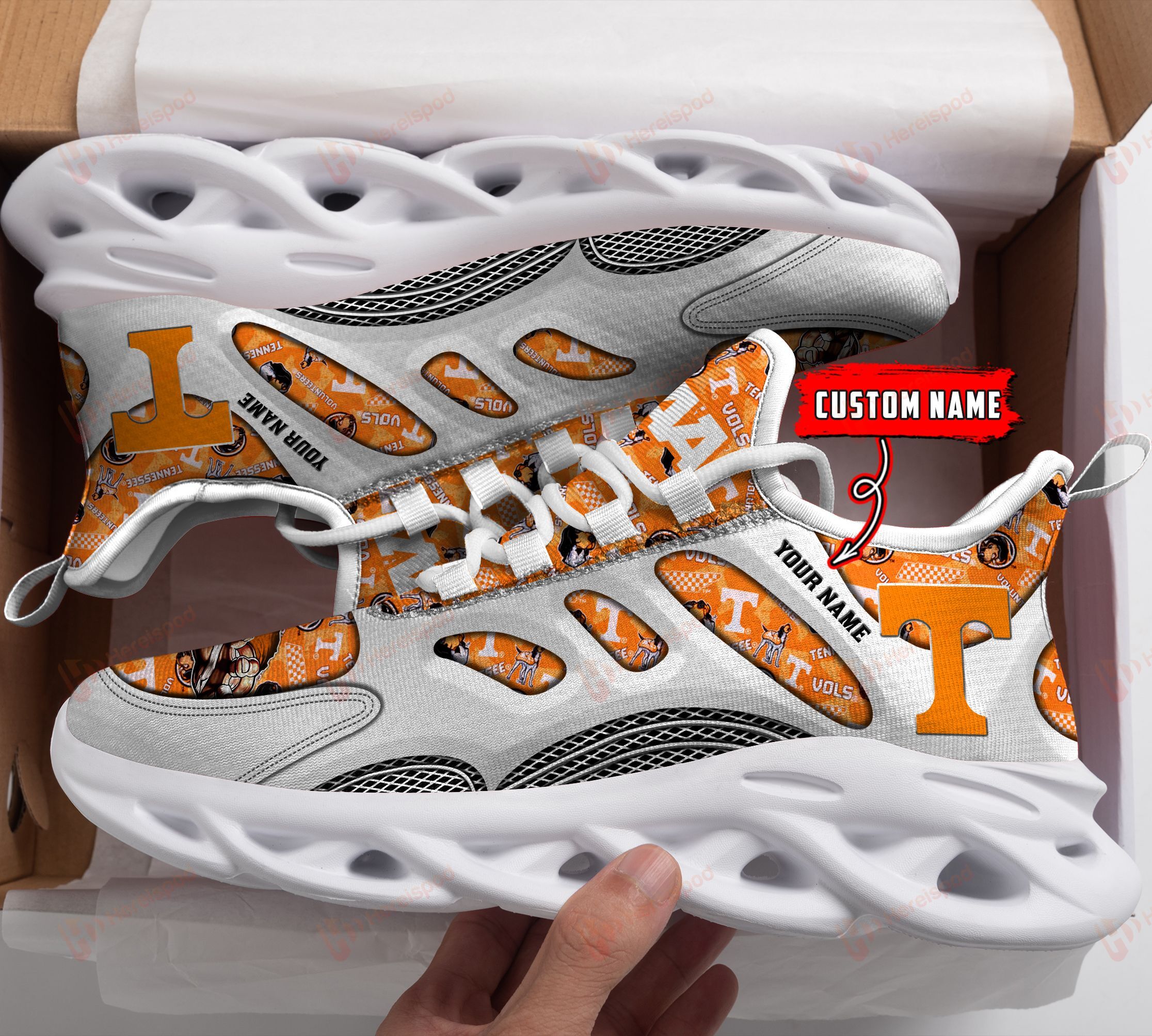 Tennessee Volunteers Personalized Max Soul Shoes THS21100120 - Famjoys Tennessee Volunteers Personalized Max Soul Shoes THS21100120 - Famjoys