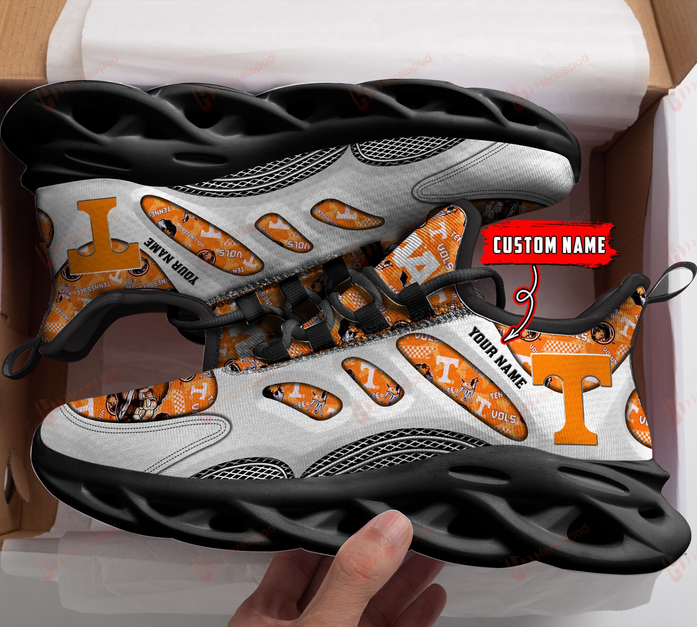 Tennessee Volunteers Personalized Max Soul Shoes THS21100120 - Famjoys Tennessee Volunteers Personalized Max Soul Shoes THS21100120 - Famjoys