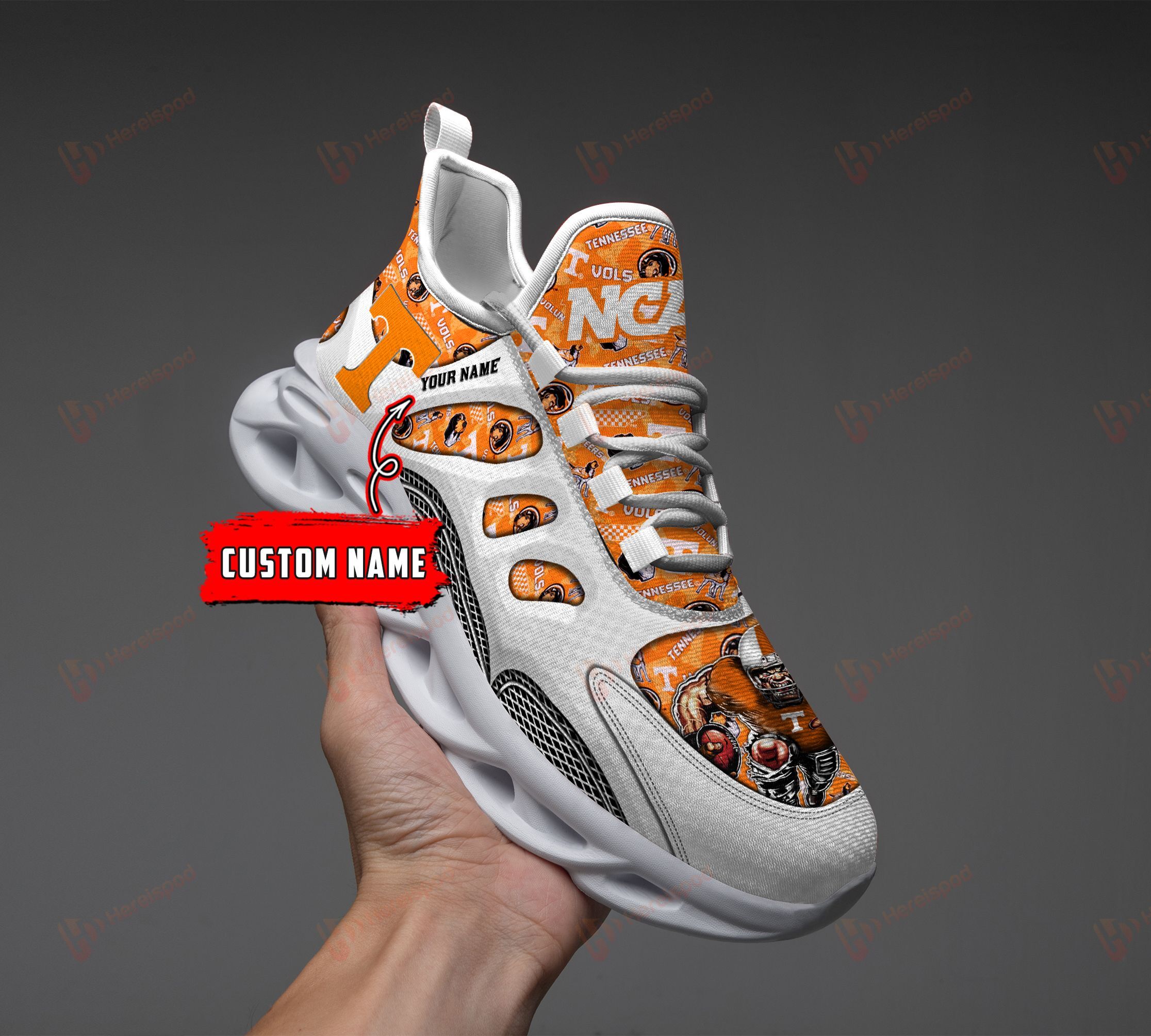 Tennessee Volunteers Personalized Max Soul Shoes THS21100120 - Famjoys Tennessee Volunteers Personalized Max Soul Shoes THS21100120 - Famjoys