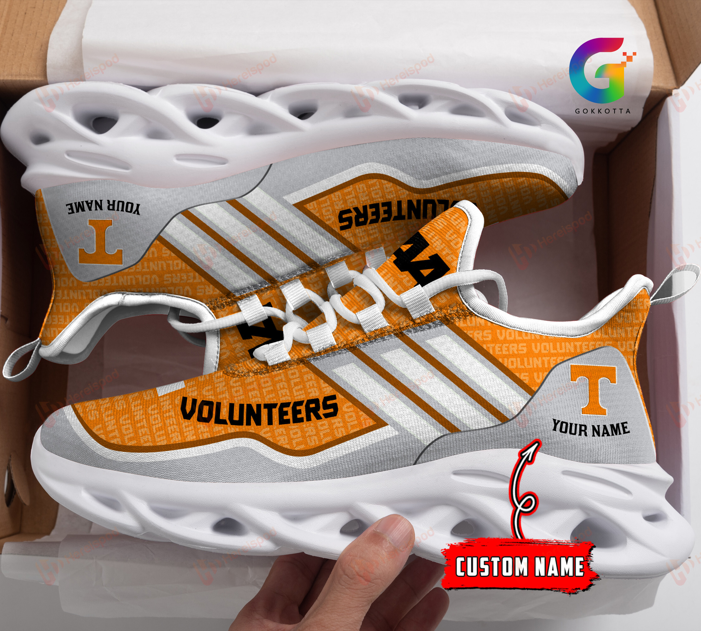 Tennessee Volunteers Personalized Max Soul Shoes THSM1122010421 - Famjoys Tennessee Volunteers Personalized Max Soul Shoes THSM1122010421 - Famjoys