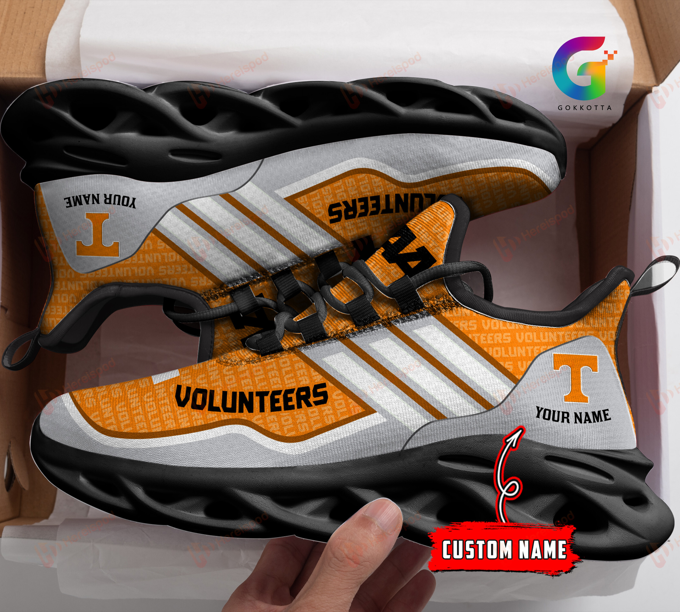 Tennessee Volunteers Personalized Max Soul Shoes THSM1122010421 - Famjoys Tennessee Volunteers Personalized Max Soul Shoes THSM1122010421 - Famjoys
