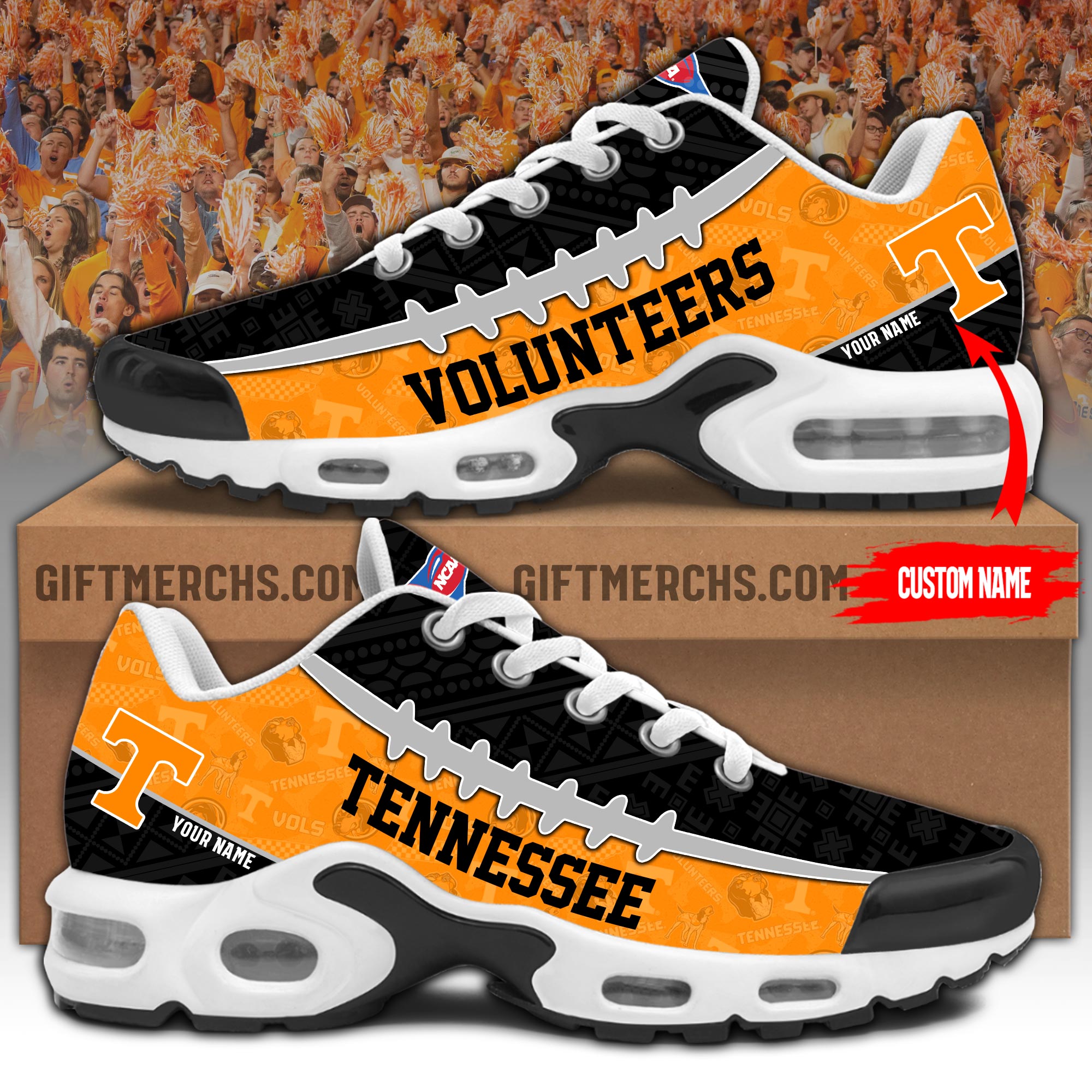 Tennessee Volunteers Personalized Shoes - Famjoys Tennessee Volunteers Personalized Shoes - Famjoys