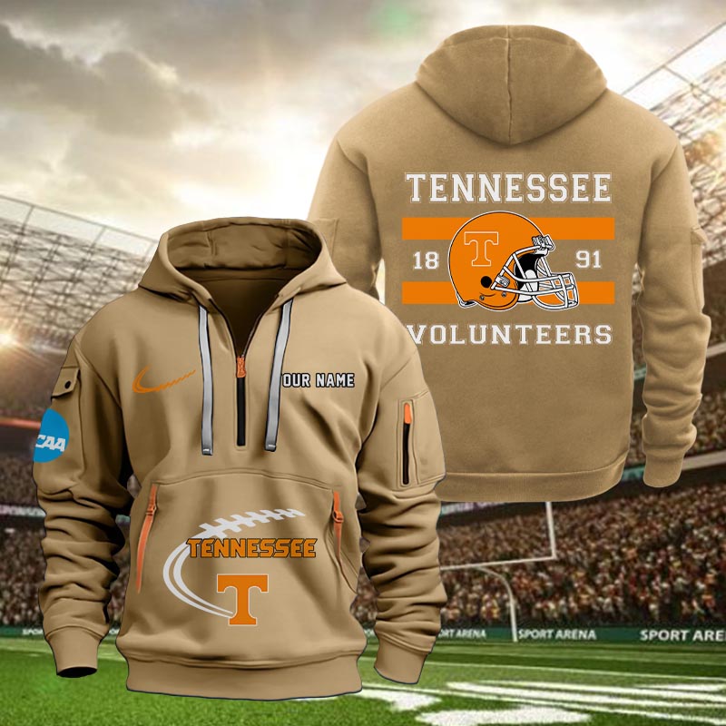 Tennessee Volunteers Quarter Zip Hoodie - Famjoys Tennessee Volunteers Quarter Zip Hoodie - Famjoys