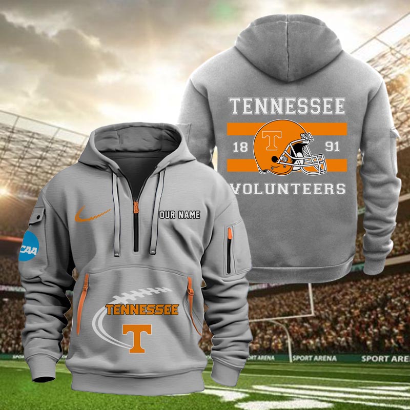 Tennessee Volunteers Quarter Zip Hoodie - Famjoys Tennessee Volunteers Quarter Zip Hoodie - Famjoys
