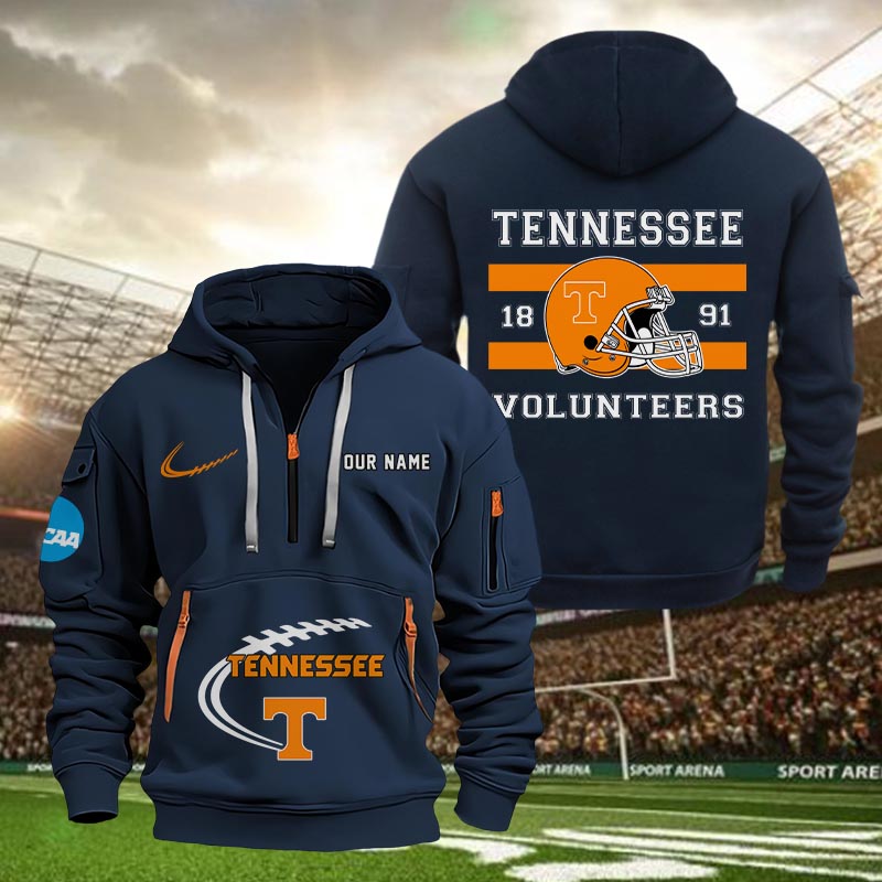 Tennessee Volunteers Quarter Zip Hoodie - Famjoys Tennessee Volunteers Quarter Zip Hoodie - Famjoys