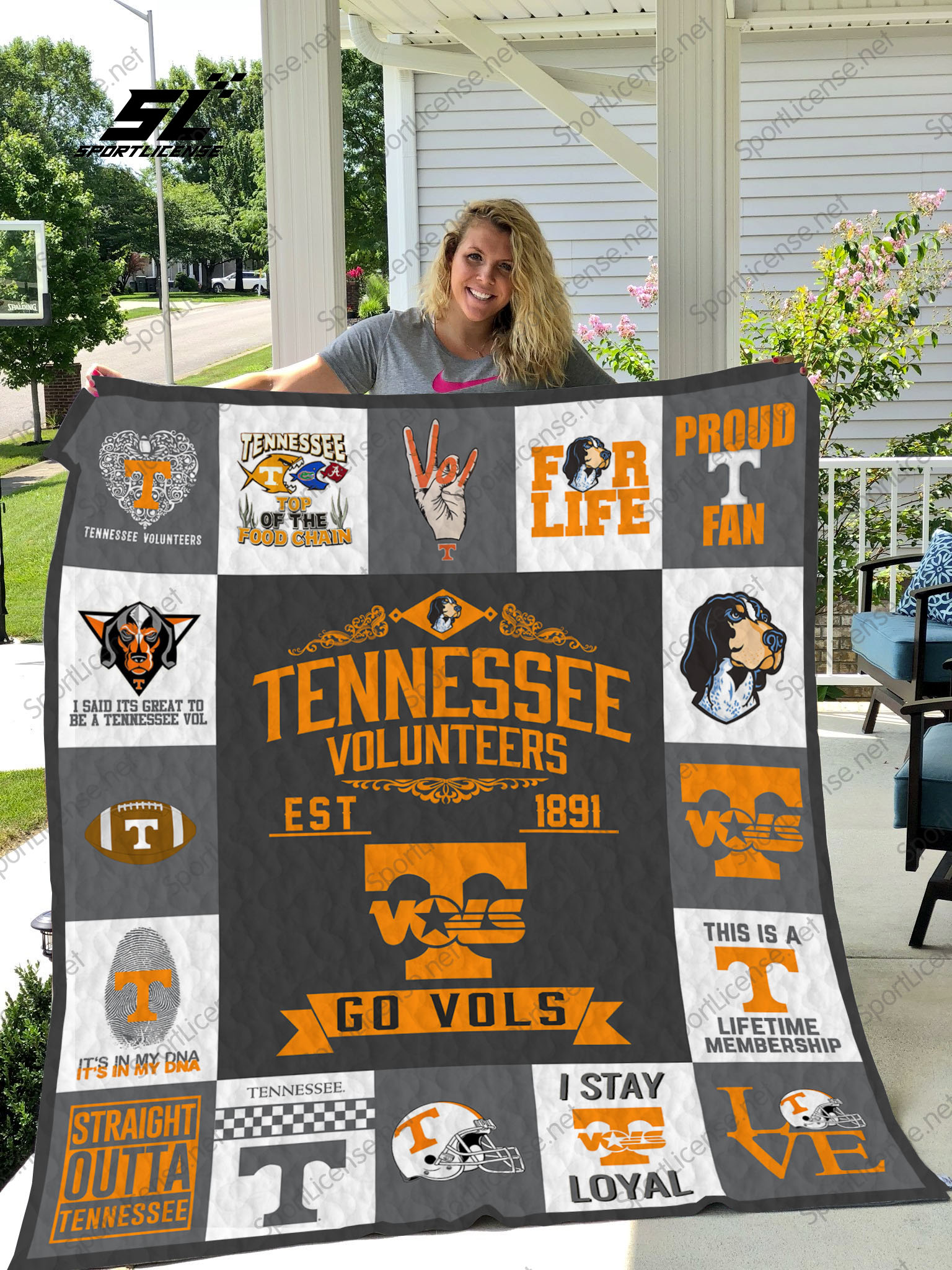 Tennessee Volunteers Quilt Blanket 01 - Famjoys Tennessee Volunteers Quilt Blanket 01 - Famjoys
