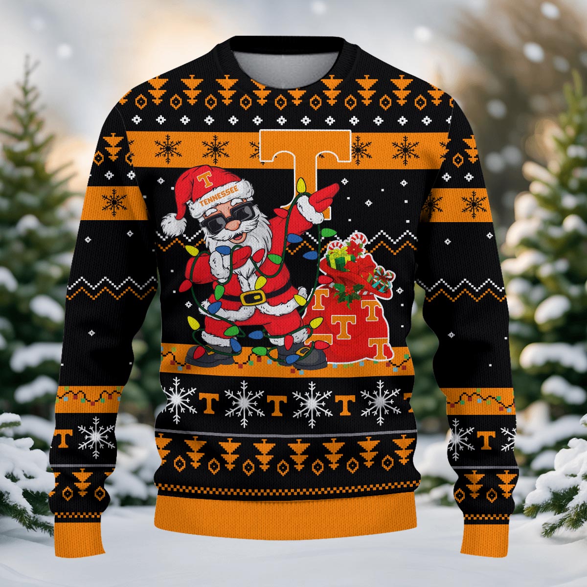 Tennessee Volunteers Santa Claus Ugly Christmas Sweater - Famjoys Tennessee Volunteers Santa Claus Ugly Christmas Sweater - Famjoys