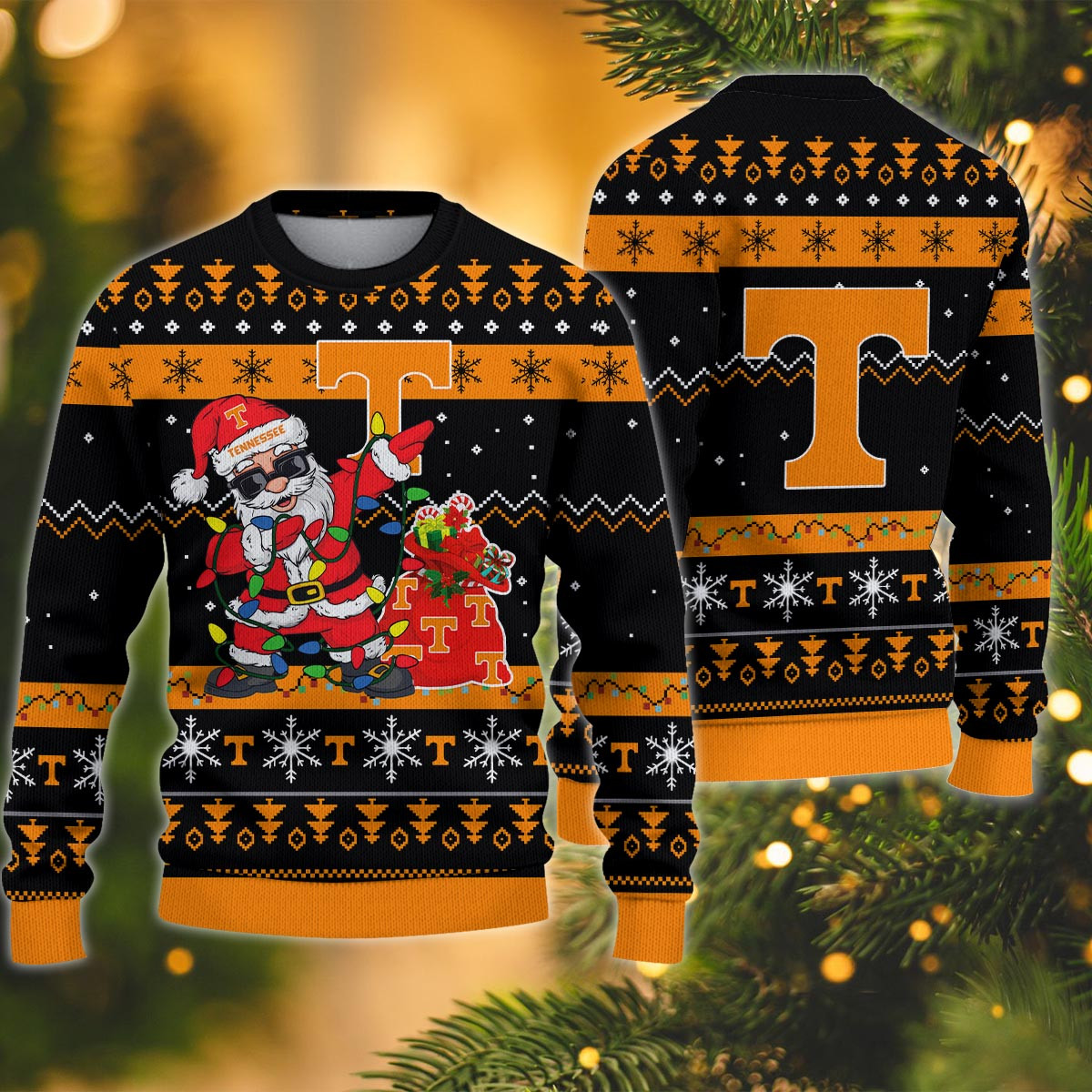 Tennessee Volunteers Santa Claus Ugly Christmas Sweater - Famjoys Tennessee Volunteers Santa Claus Ugly Christmas Sweater - Famjoys