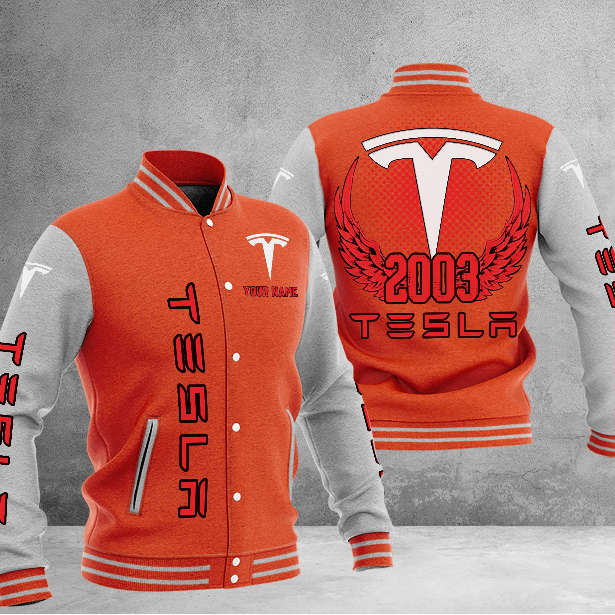 Tesla DMHJ1086 Baseball Jacket Multicolor - Famjoys Tesla DMHJ1086 Baseball Jacket Multicolor - Famjoys