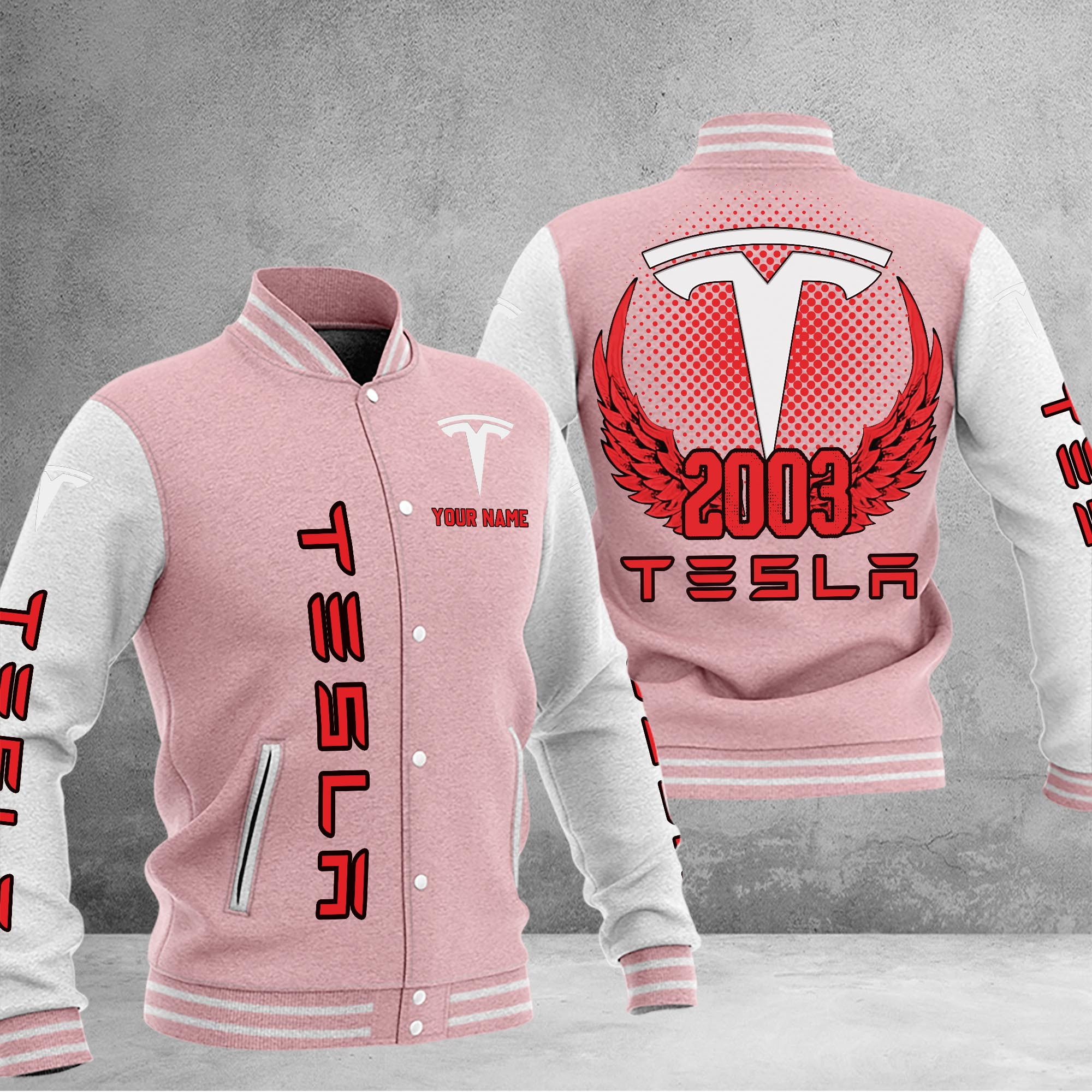 Tesla DMHJ1086 Baseball Jacket Multicolor - Famjoys Tesla DMHJ1086 Baseball Jacket Multicolor - Famjoys