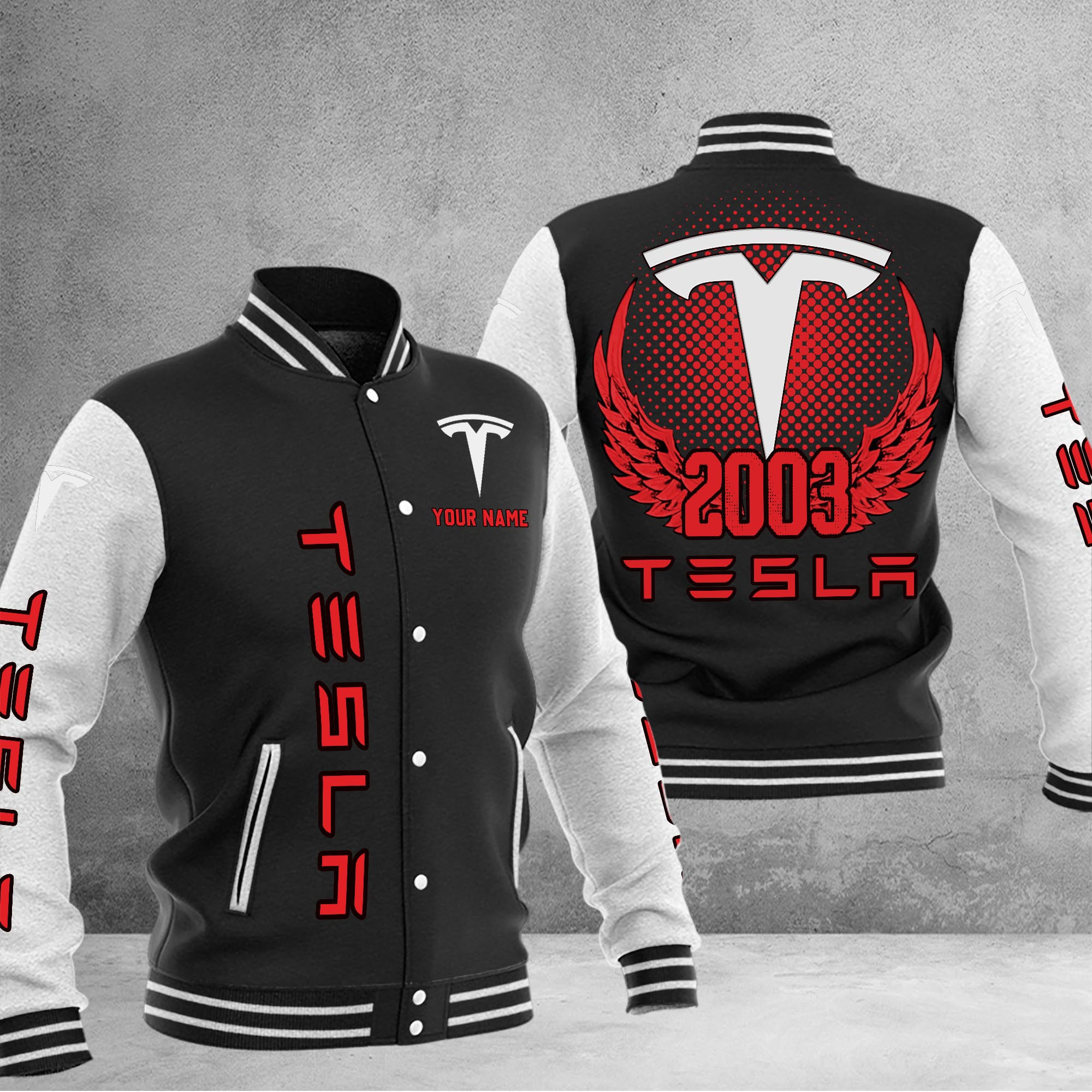 Tesla DMHJ1086 Baseball Jacket Multicolor - Famjoys Tesla DMHJ1086 Baseball Jacket Multicolor - Famjoys