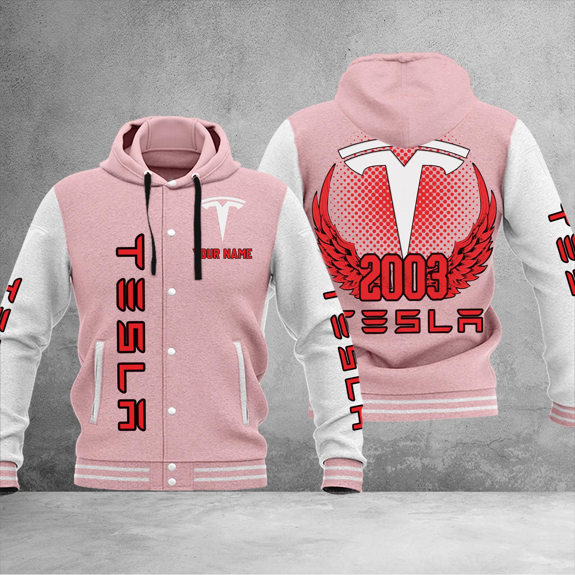 Tesla DMHJ1086 Baseball Jacket Multicolor - Famjoys Tesla DMHJ1086 Baseball Jacket Multicolor - Famjoys