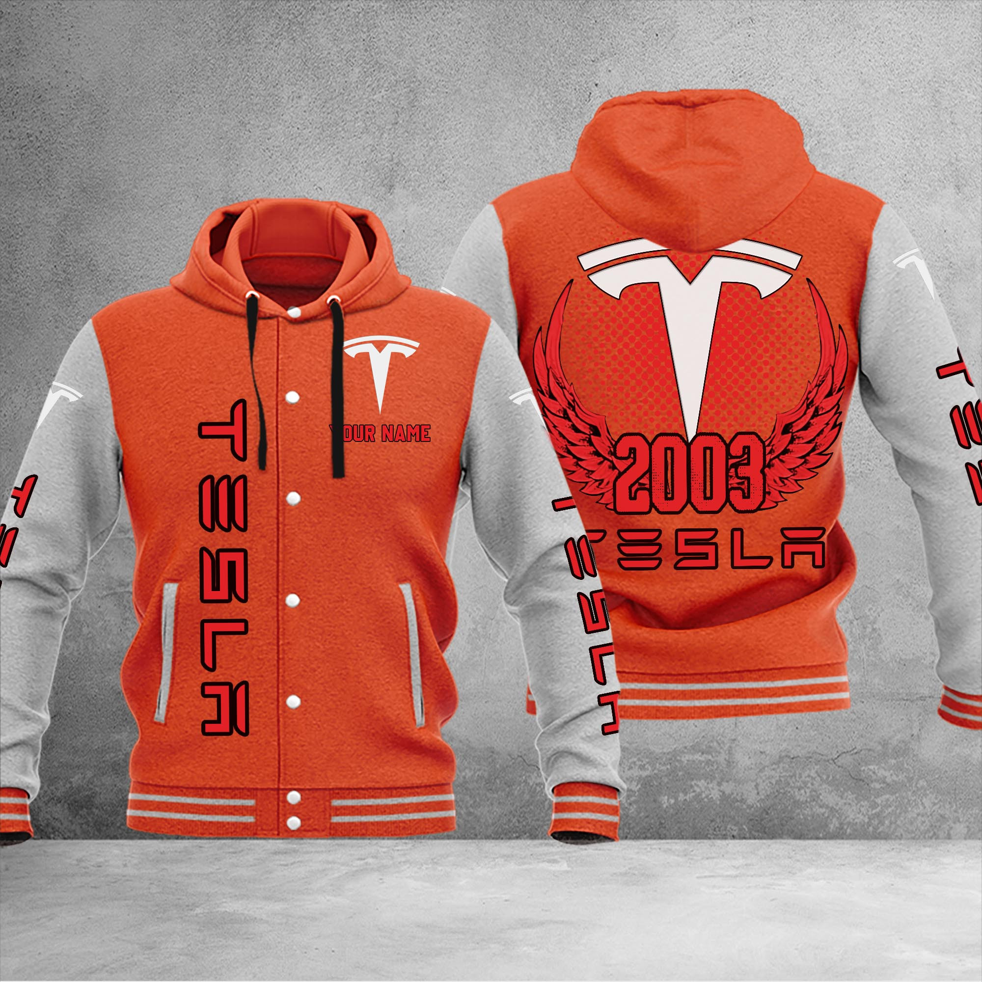 Tesla DMHJ1086 Baseball Jacket Multicolor - Famjoys Tesla DMHJ1086 Baseball Jacket Multicolor - Famjoys