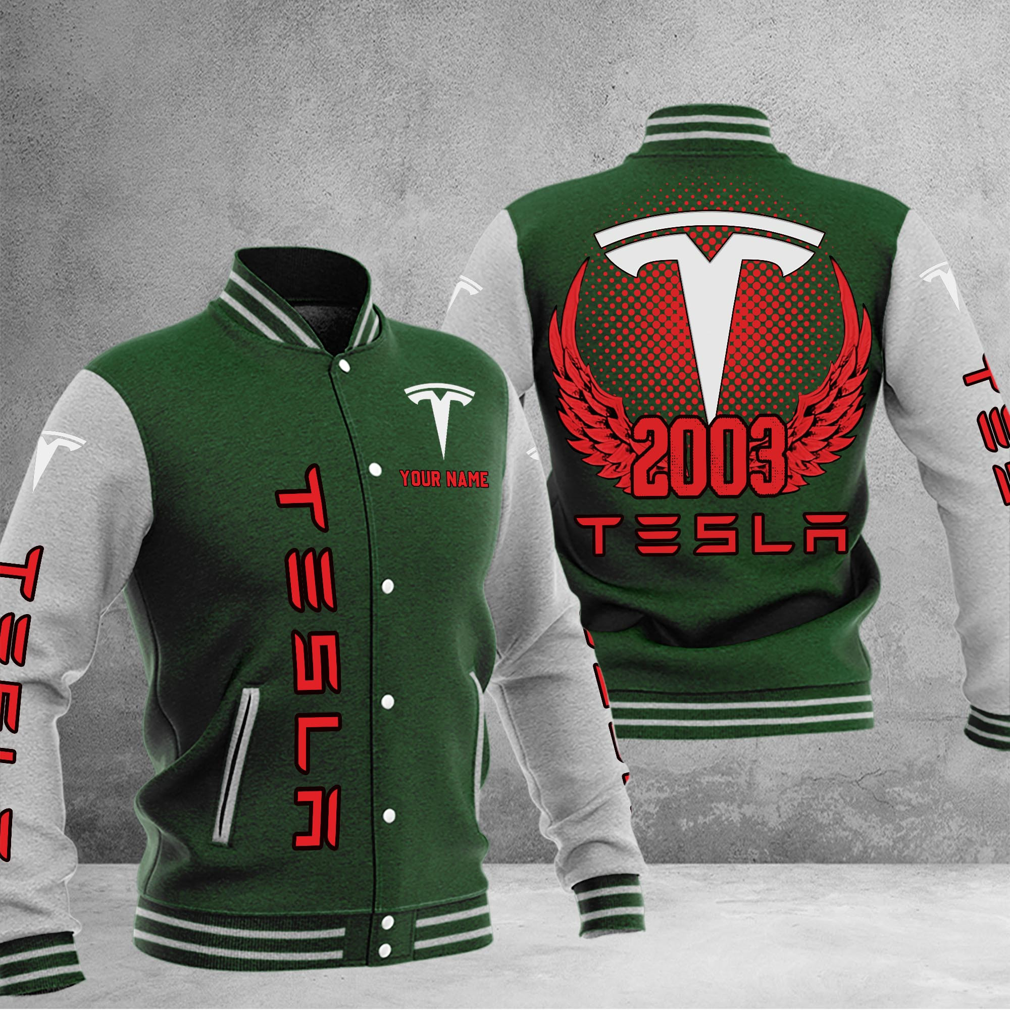 Tesla DMHJ1086 Baseball Jacket Multicolor - Famjoys Tesla DMHJ1086 Baseball Jacket Multicolor - Famjoys