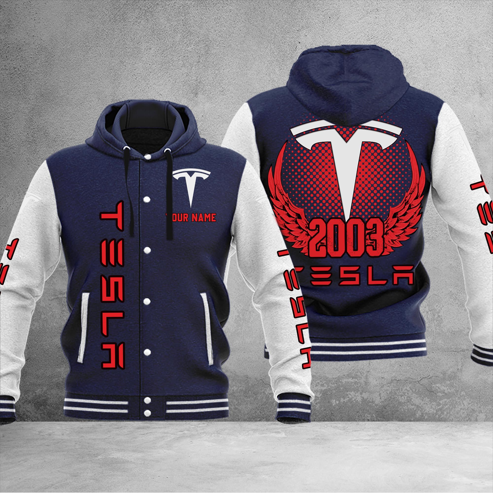 Tesla DMHJ1086 Baseball Jacket Multicolor - Famjoys Tesla DMHJ1086 Baseball Jacket Multicolor - Famjoys