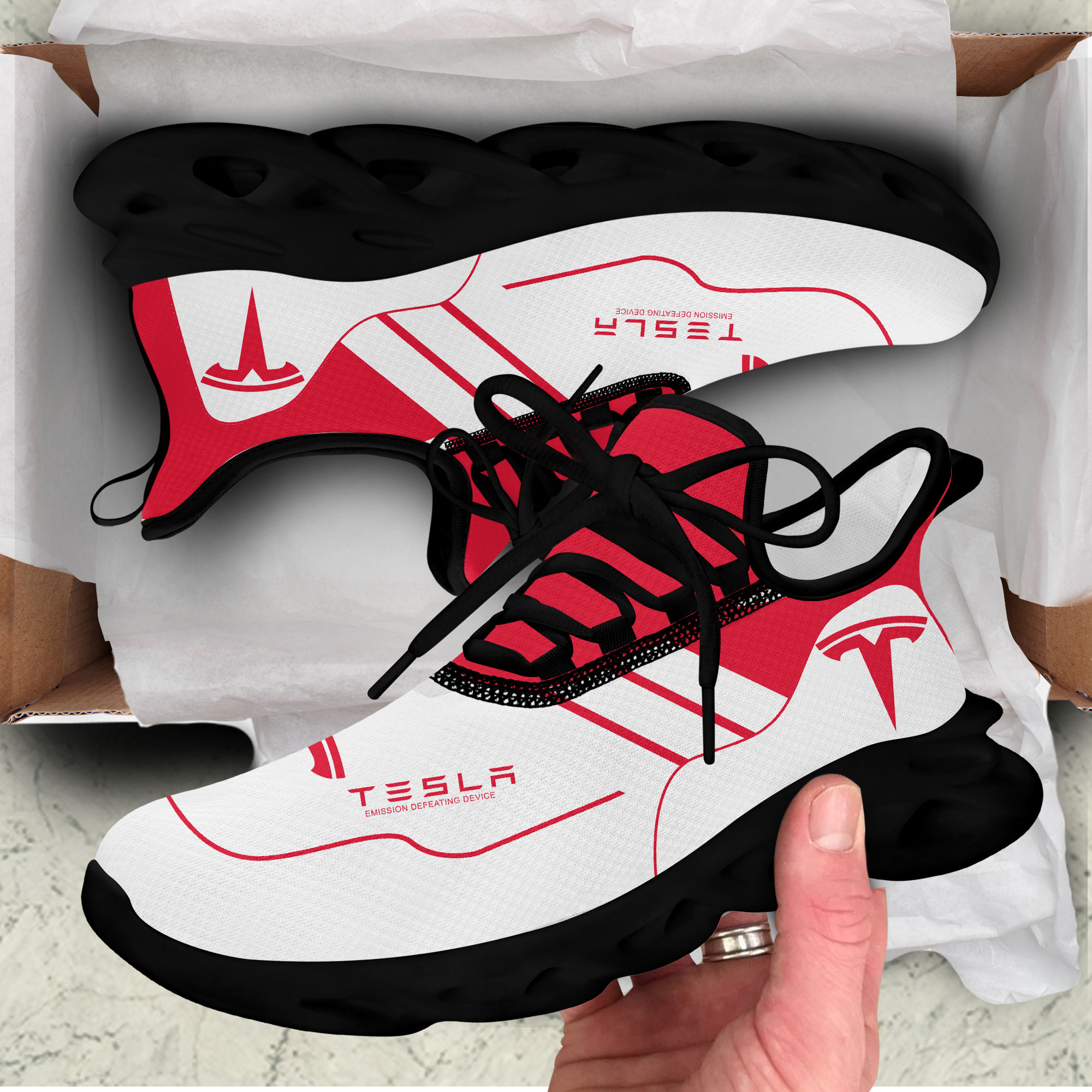 Tesla Sneakers Shoes - Famjoys Tesla Sneakers Shoes - Famjoys