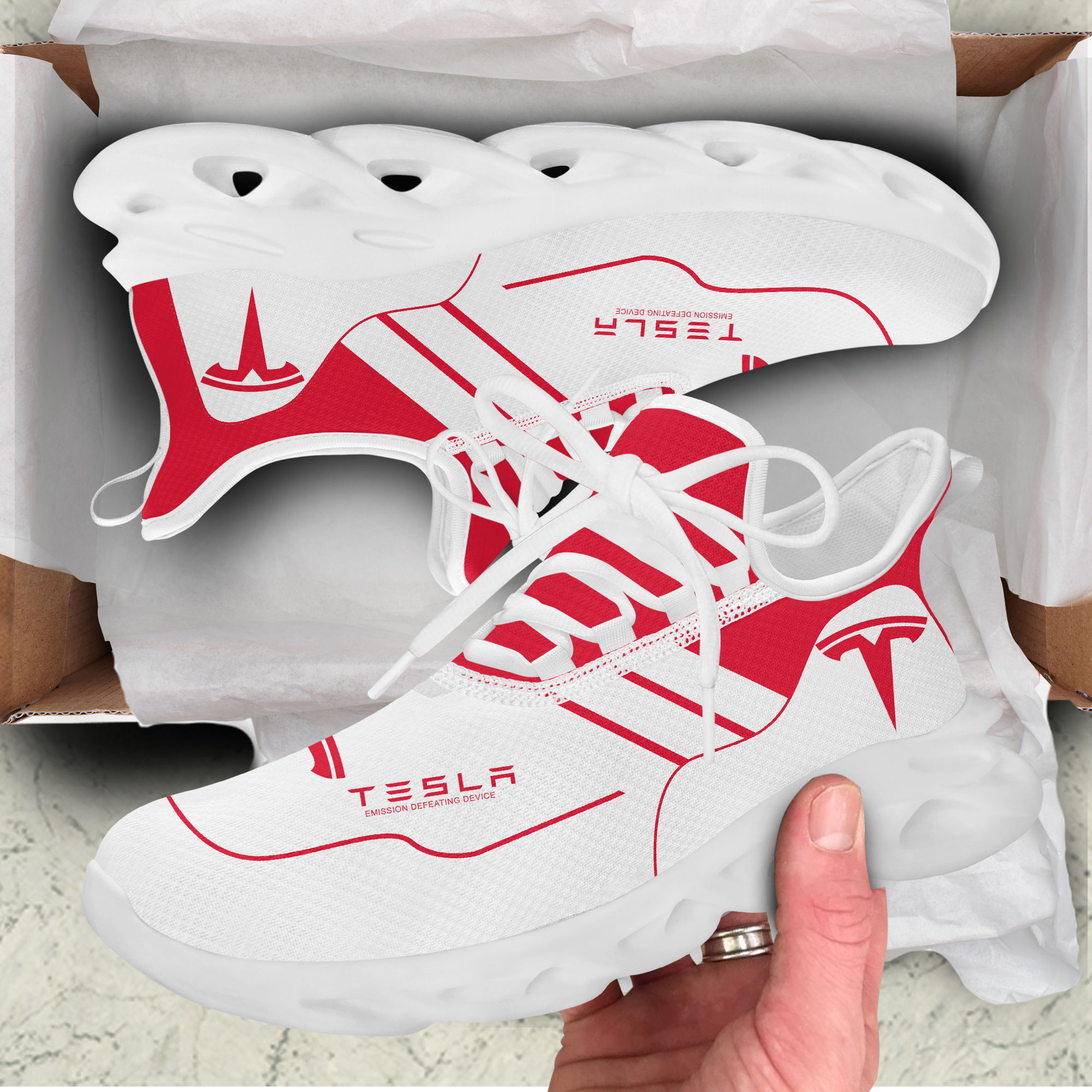 Tesla Sneakers Shoes - Famjoys Tesla Sneakers Shoes - Famjoys