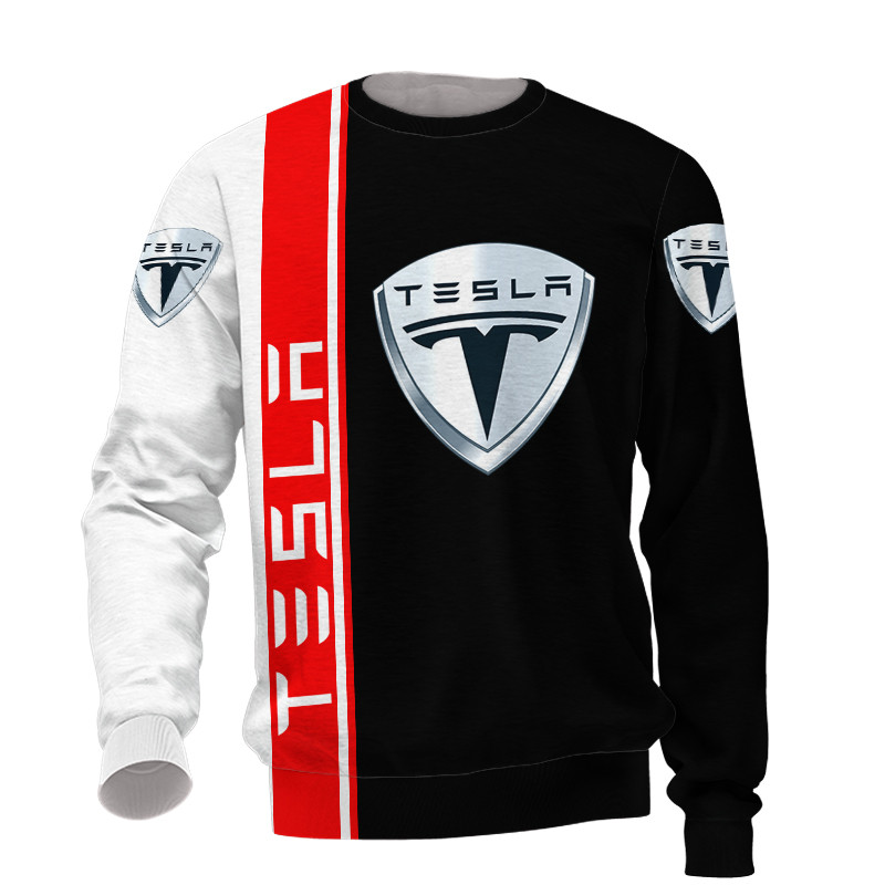 Tesla t-shirt hoodie apparel 3D full printing - Famjoys Tesla t-shirt hoodie apparel 3D full printing - Famjoys
