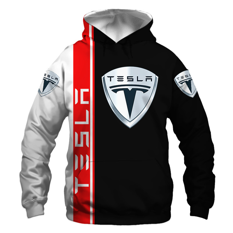 Tesla t-shirt hoodie apparel 3D full printing - Famjoys Tesla t-shirt hoodie apparel 3D full printing - Famjoys