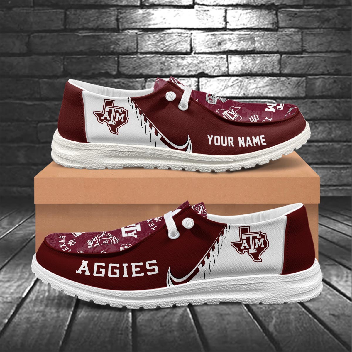 Texas A&M Aggies Hey Dude Shoes – Moccasin Slipper - Famjoys Texas A&M Aggies Hey Dude Shoes – Moccasin Slipper - Famjoys