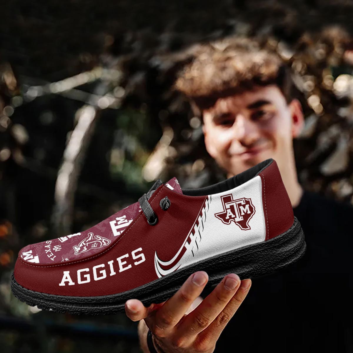 Texas A&M Aggies Hey Dude Shoes – Moccasin Slipper - Famjoys Texas A&M Aggies Hey Dude Shoes – Moccasin Slipper - Famjoys