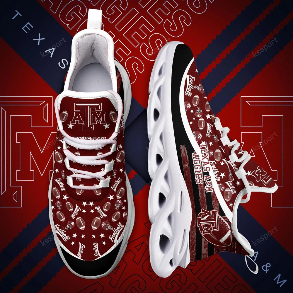 Texas A&M Aggies Max Soul Clunky Sneakers - Famjoys Texas A&M Aggies Max Soul Clunky Sneakers - Famjoys