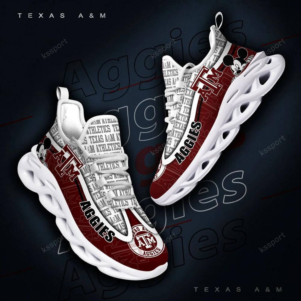 Texas A&M Aggies Max Soul Clunky Sneakers - Famjoys Texas A&M Aggies Max Soul Clunky Sneakers - Famjoys