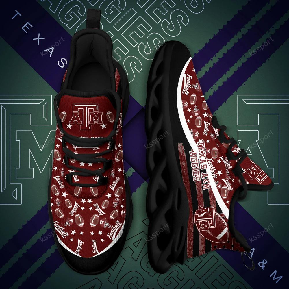 Texas A&M Aggies Max Soul Clunky Sneakers - Famjoys Texas A&M Aggies Max Soul Clunky Sneakers - Famjoys