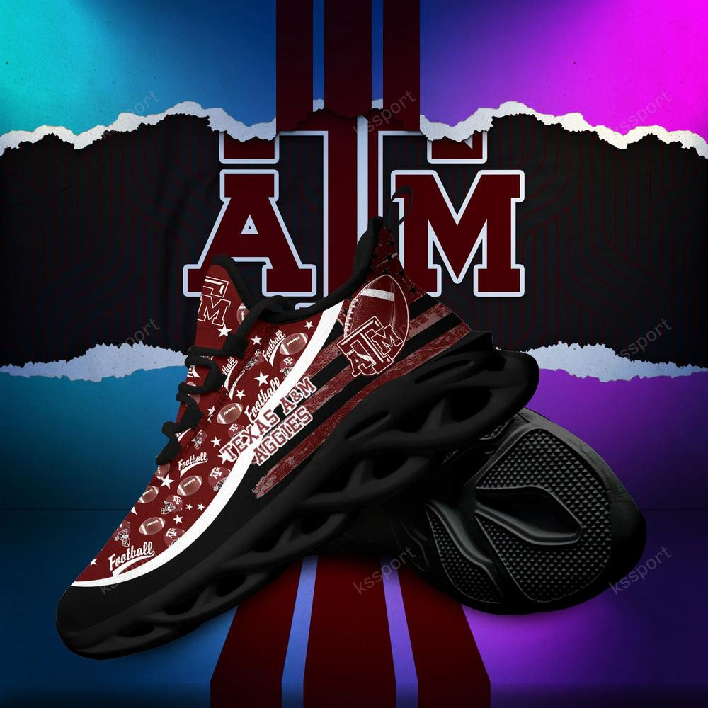 Texas A&M Aggies Max Soul Clunky Sneakers - Famjoys Texas A&M Aggies Max Soul Clunky Sneakers - Famjoys