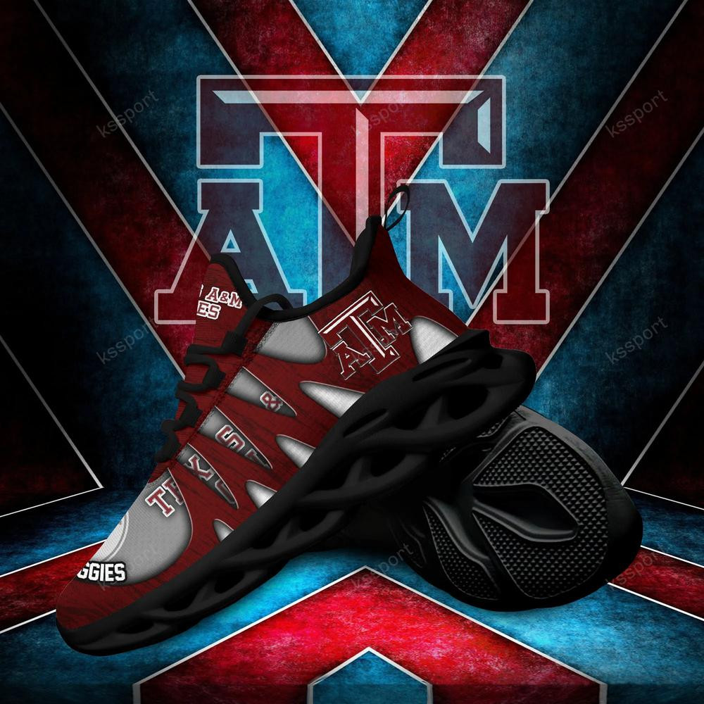 Texas A&M Aggies Max Soul Shoes, Running Sneakers - Famjoys Texas A&M Aggies Max Soul Shoes, Running Sneakers - Famjoys