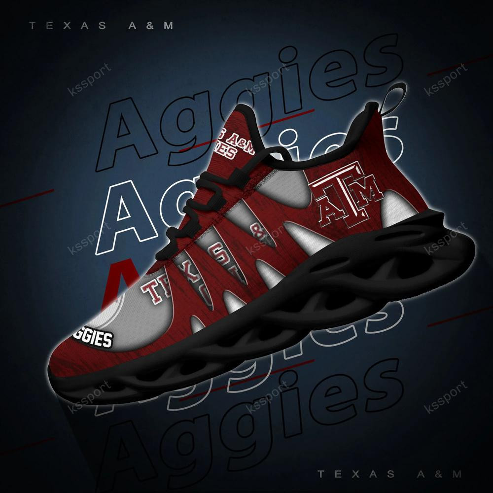 Texas A&M Aggies Max Soul Shoes, Running Sneakers - Famjoys Texas A&M Aggies Max Soul Shoes, Running Sneakers - Famjoys