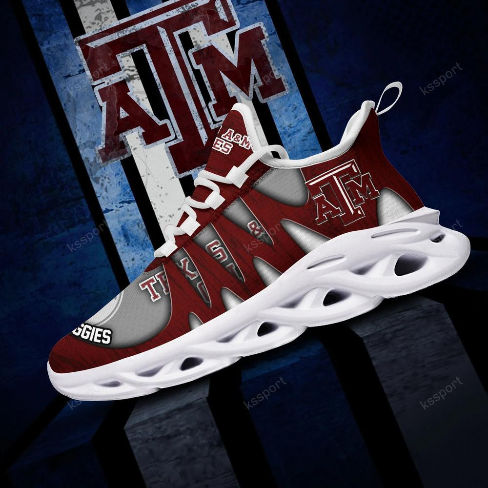 Texas A&M Aggies Max Soul Shoes, Running Sneakers - Famjoys Texas A&M Aggies Max Soul Shoes, Running Sneakers - Famjoys