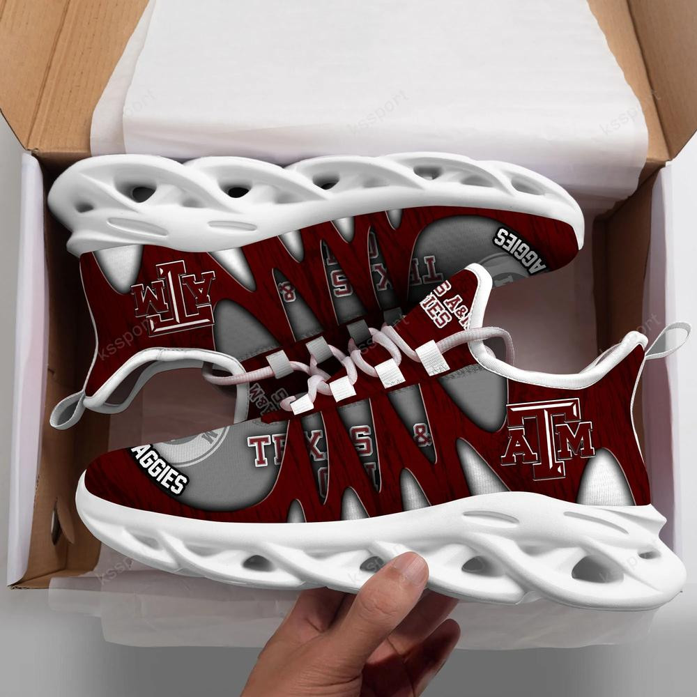 Texas A&M Aggies Max Soul Shoes, Running Sneakers - Famjoys Texas A&M Aggies Max Soul Shoes, Running Sneakers - Famjoys