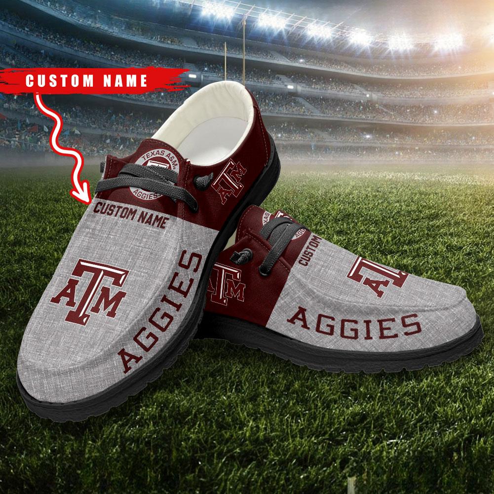 Texas A&M Aggies Personalized Hey Dude Shoes - Famjoys Texas A&M Aggies Personalized Hey Dude Shoes - Famjoys