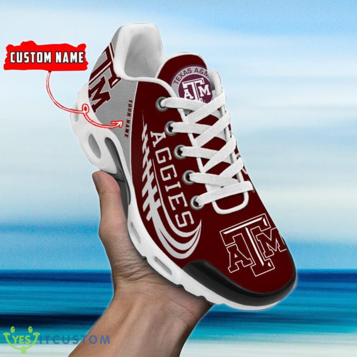Texas A&M Aggies Personalized Name Air Cushion Sports Shoes Sneaker KLTNS220466 - Famjoys Texas A&M Aggies Personalized Name Air Cushion Sports Shoes Sneaker KLTNS220466 - Famjoys