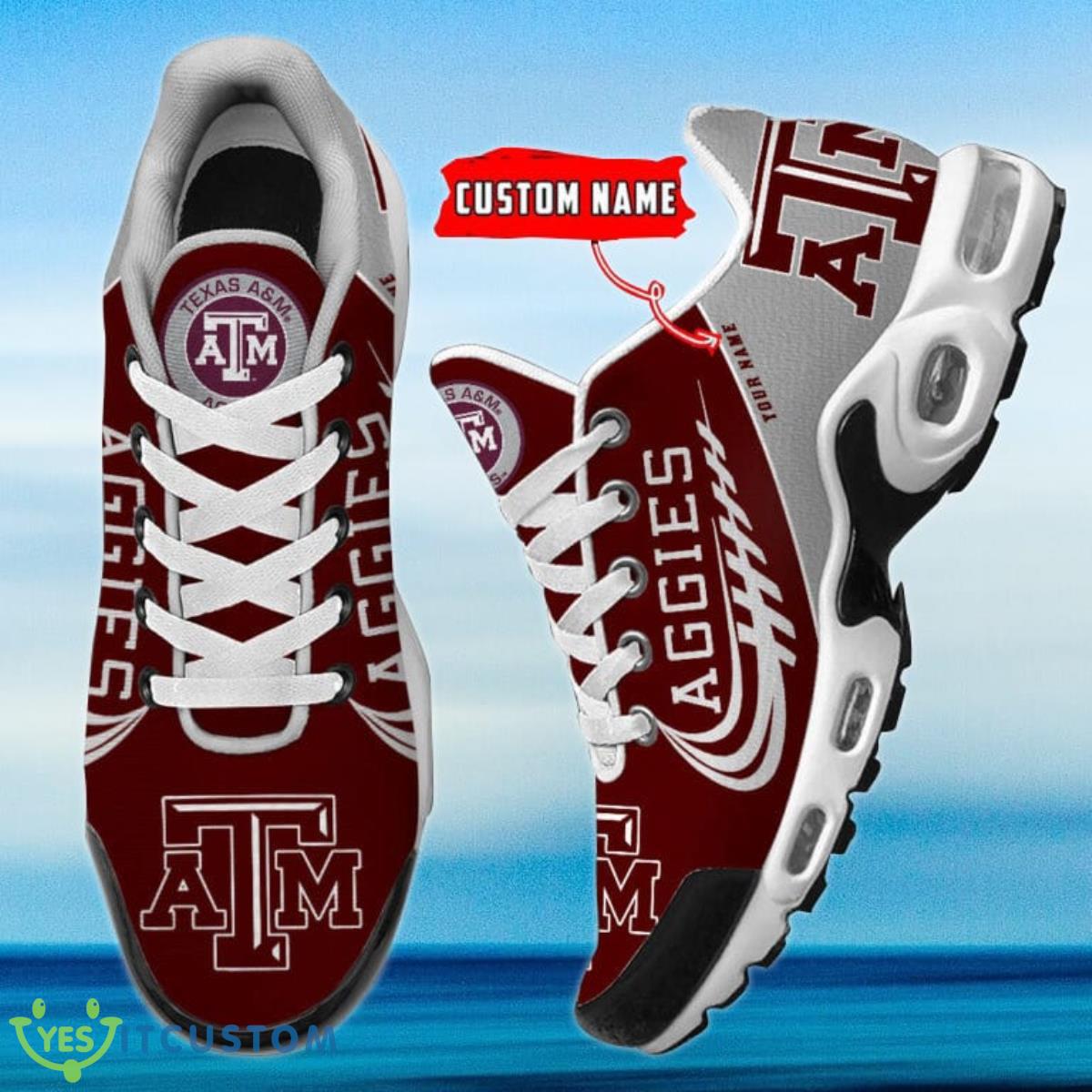 Texas A&M Aggies Personalized Name Air Cushion Sports Shoes Sneaker KLTNS220466 - Famjoys Texas A&M Aggies Personalized Name Air Cushion Sports Shoes Sneaker KLTNS220466 - Famjoys