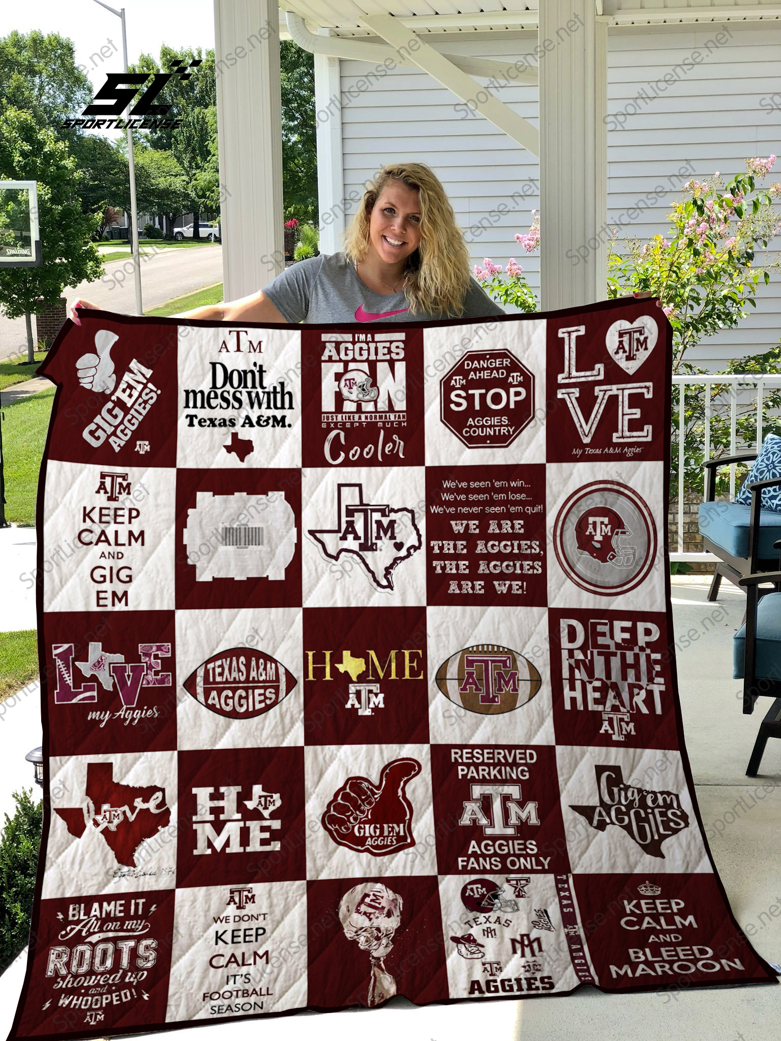 Texas A&m Aggies Quilt Blanket 02 - Famjoys Texas A&m Aggies Quilt Blanket 02 - Famjoys