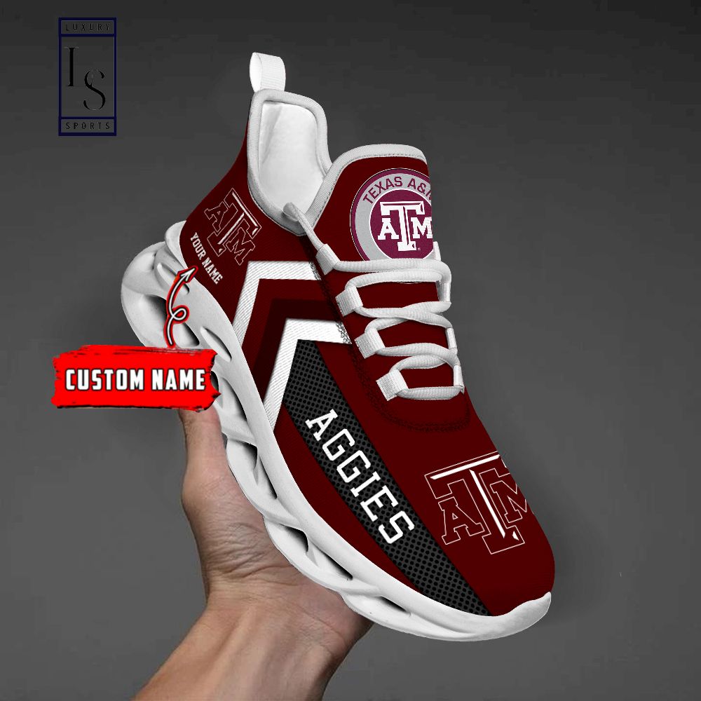 Texas A&M Aggies Personalized Max Soul Shoes - Famjoys Texas A&M Aggies Personalized Max Soul Shoes - Famjoys