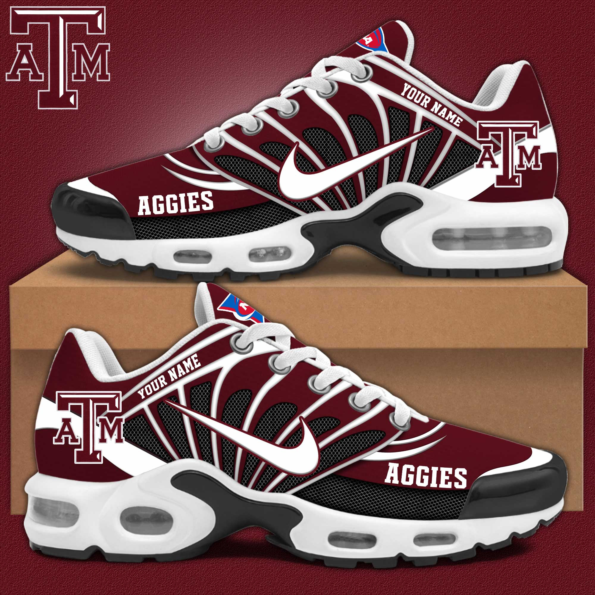 Texas A&M Aggies Personalized Shoes S516508 - Famjoys Texas A&M Aggies Personalized Shoes S516508 - Famjoys