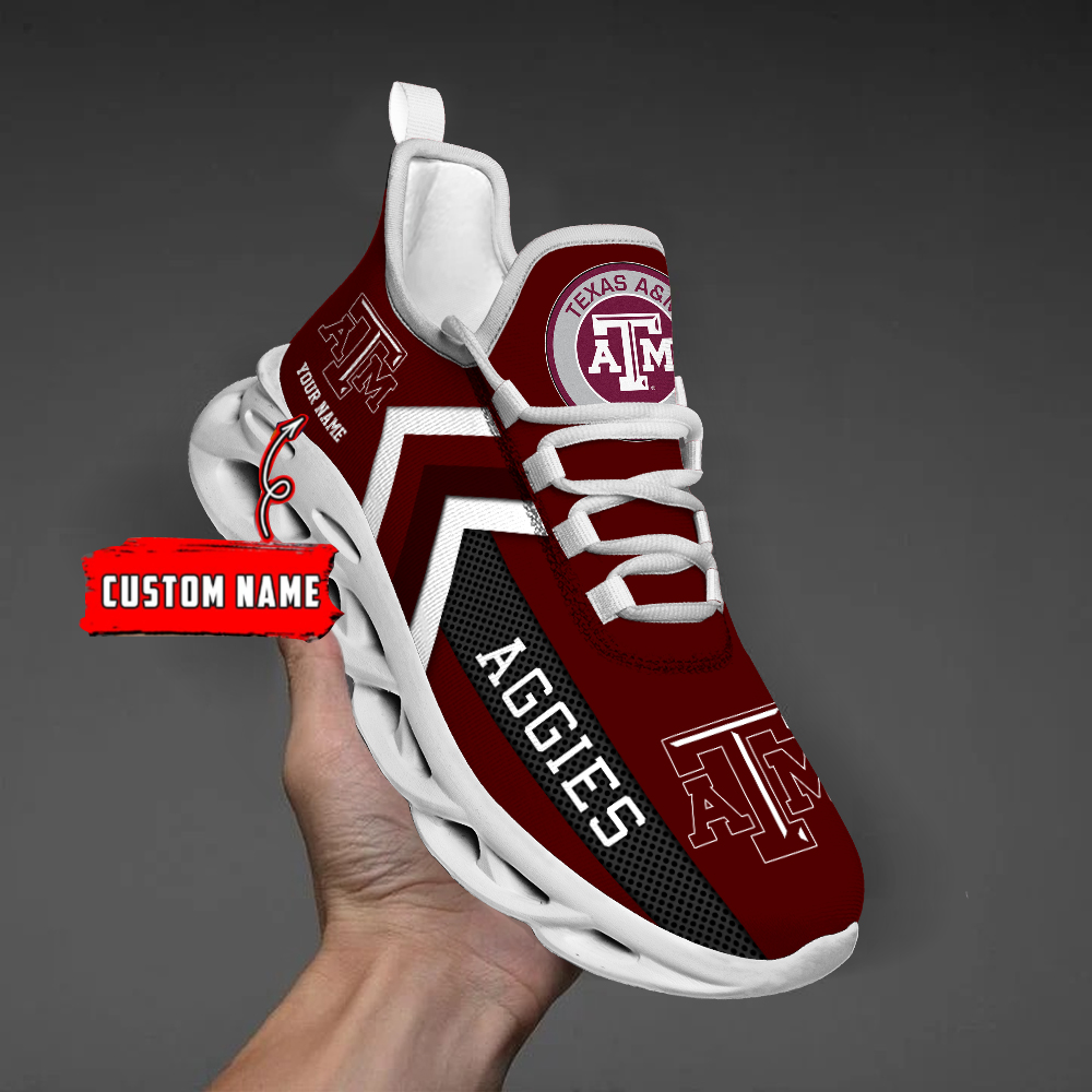 Texas AM Aggies Personalized Custom Name Max Soul Shoes DS003 - Famjoys Texas AM Aggies Personalized Custom Name Max Soul Shoes DS003 - Famjoys