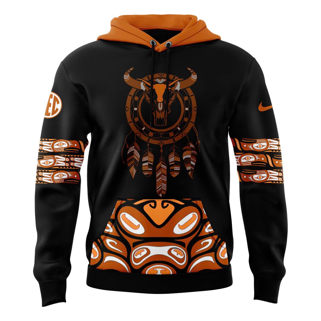 Texas Longhorns 2024 Native American Heritage Month Premium Pullover Hoodie - Famjoys Texas Longhorns 2024 Native American Heritage Month Premium Pullover Hoodie - Famjoys
