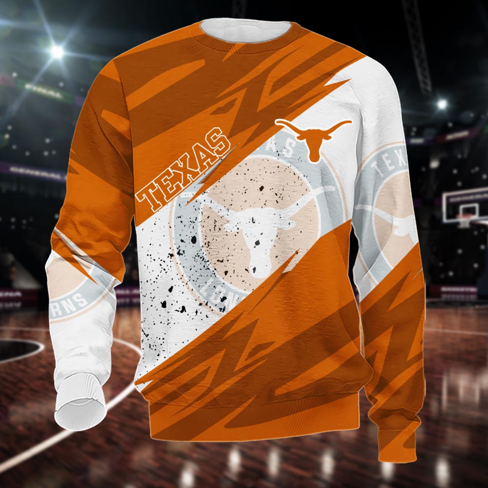 Texas Longhorns All Over Print Apparel - Famjoys Texas Longhorns All Over Print Apparel - Famjoys