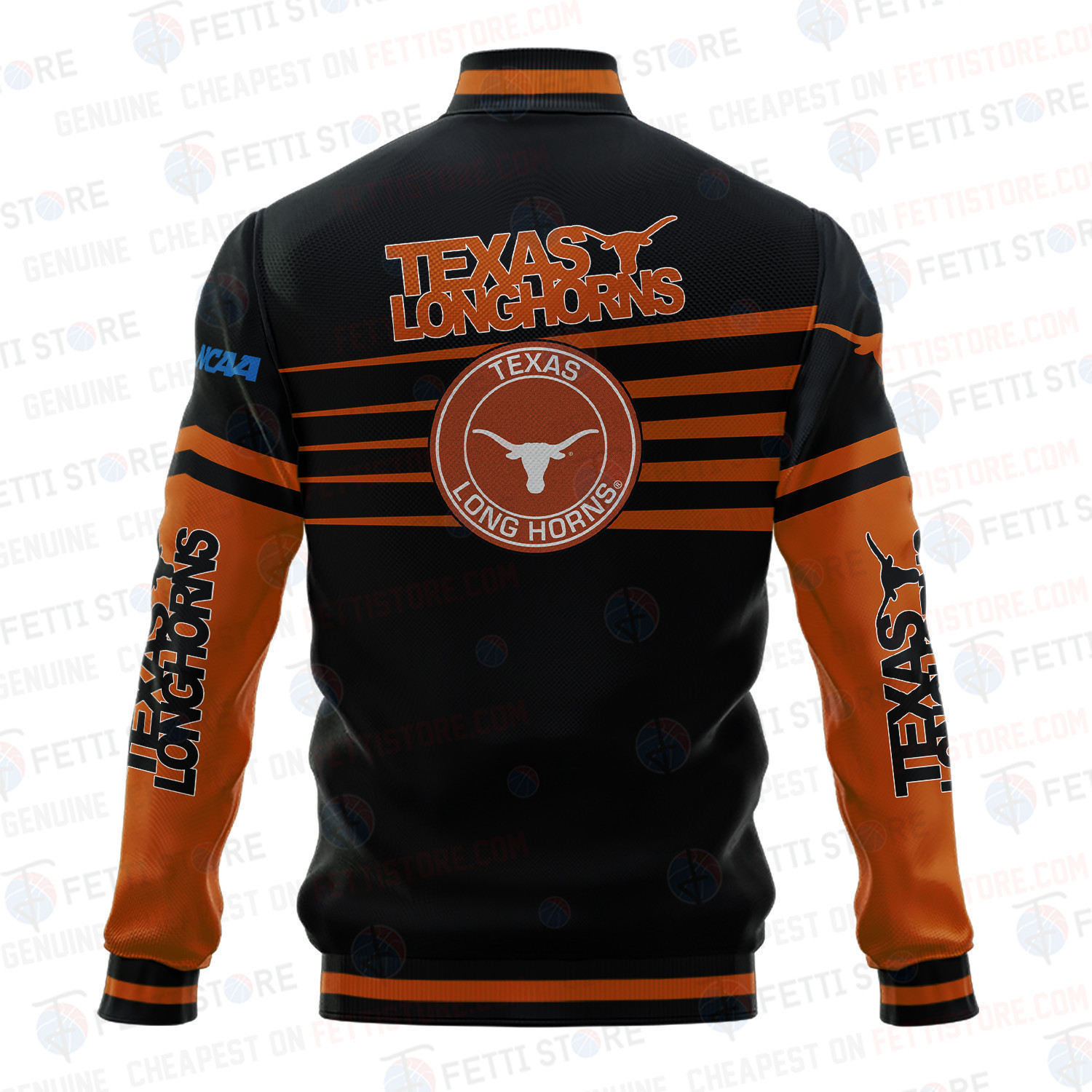 Texas Longhorns - AOP Varsity Jacket V1 - Famjoys Texas Longhorns - AOP Varsity Jacket V1 - Famjoys