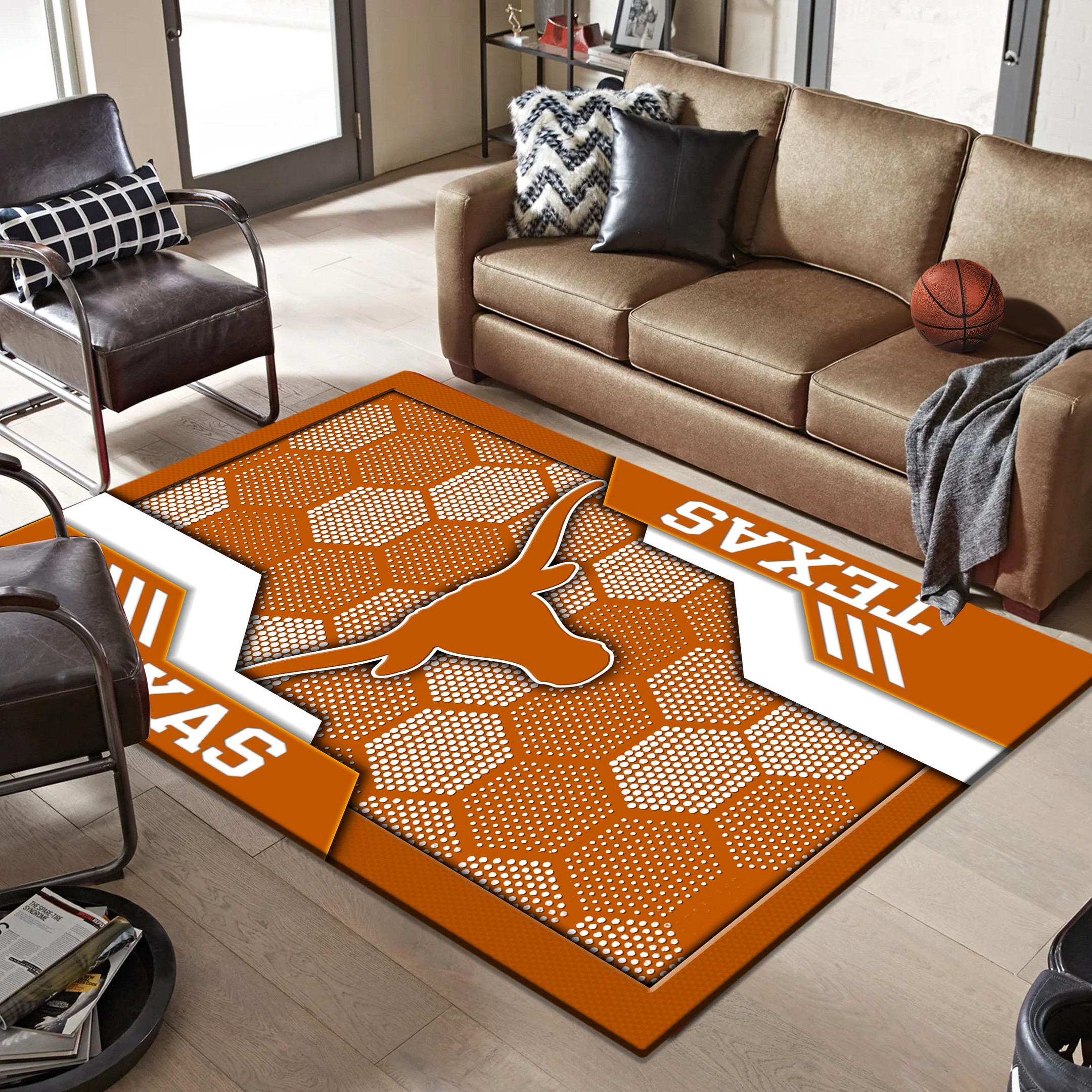 Texas Longhorns Area Rugs 3706 - Famjoys Texas Longhorns Area Rugs 3706 - Famjoys